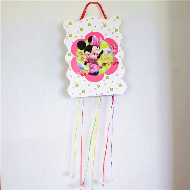 Minnie-1pcs 1 комплект с героями мультфильма «Маша и Медведь» тема пиньята душа ребенка Дети День рождения украшения пиньята игра вечерние событие фестиваль вечерние поставки - Цвет: Minnie-1pcs