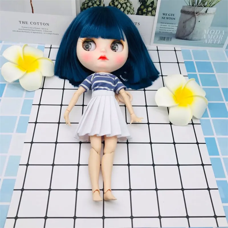 

2 шт., плиссированная юбка и футболка, 30 см