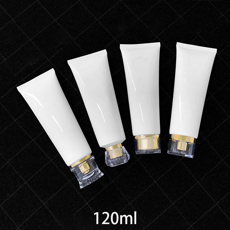 120 мл пустой пластиковый контейнер г белая косметическая бутылка для