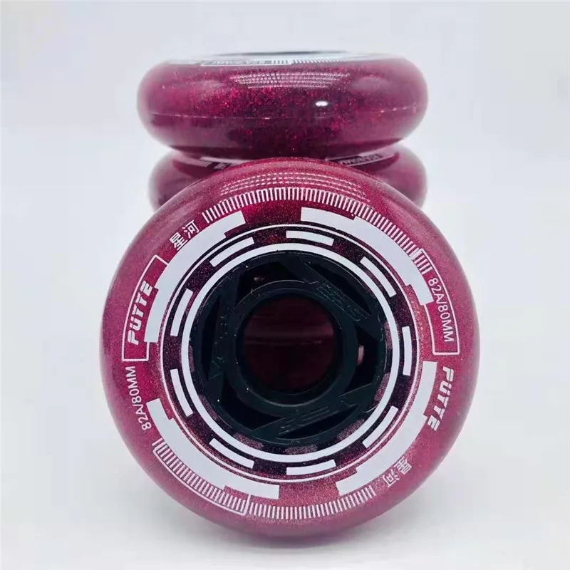 Фото PUYYE & SEBA Famous 82A Slalom Wheel Elasticity Прочные роликовые коньки FSK Rodas Мягкие гладкие коньки из искусственной кожи для детей и взрослых Роликовые 64 80 мм №4