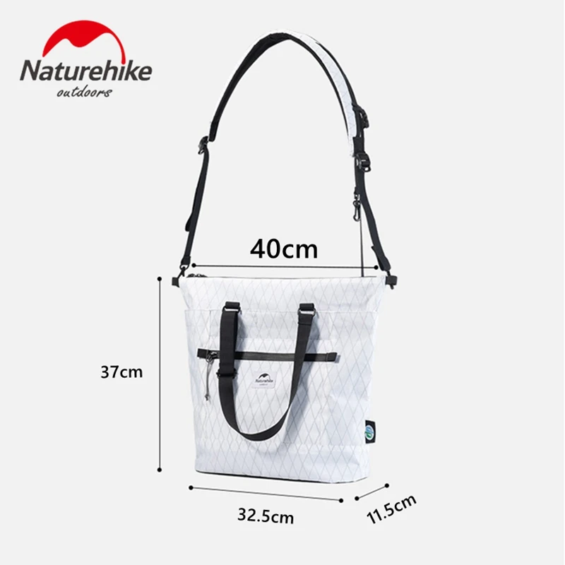 

Naturehike Outdoor Waterproof Packs X-PAC Shoulder Bag Reusable Shopping Bags Casual Tote For Cycling Travel NH20BB208