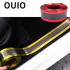 Стайлинг автомобиля, бампер из углеродного волокна, высокоглянцевая пленка, защитные наклейки на пороги двери для Ford Focus 2 3 1 Fiesta Mk7 Mondeo mk4 Kuga