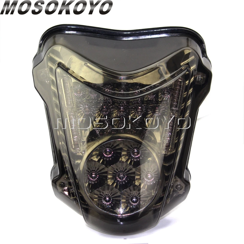 Дымовые мотоциклы светодиодный Встроенный стоп Стоп задний фонарь w/указатели