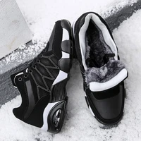 winter snow boots men winter shoes plush with fur super warm high top walking sports ski sneaker