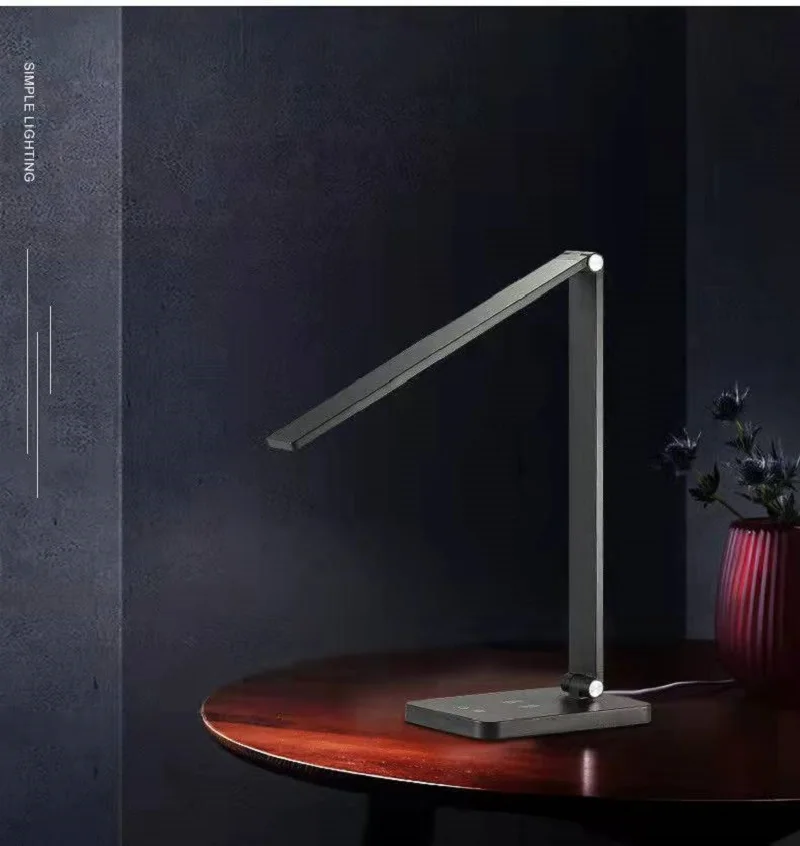 eye protection reading table led lamp wireless phone charging desk led light two in one table lamp free global shipping