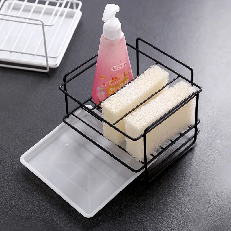 Металлическая подставка для кухонной Губки Держатель моющих средств настенный