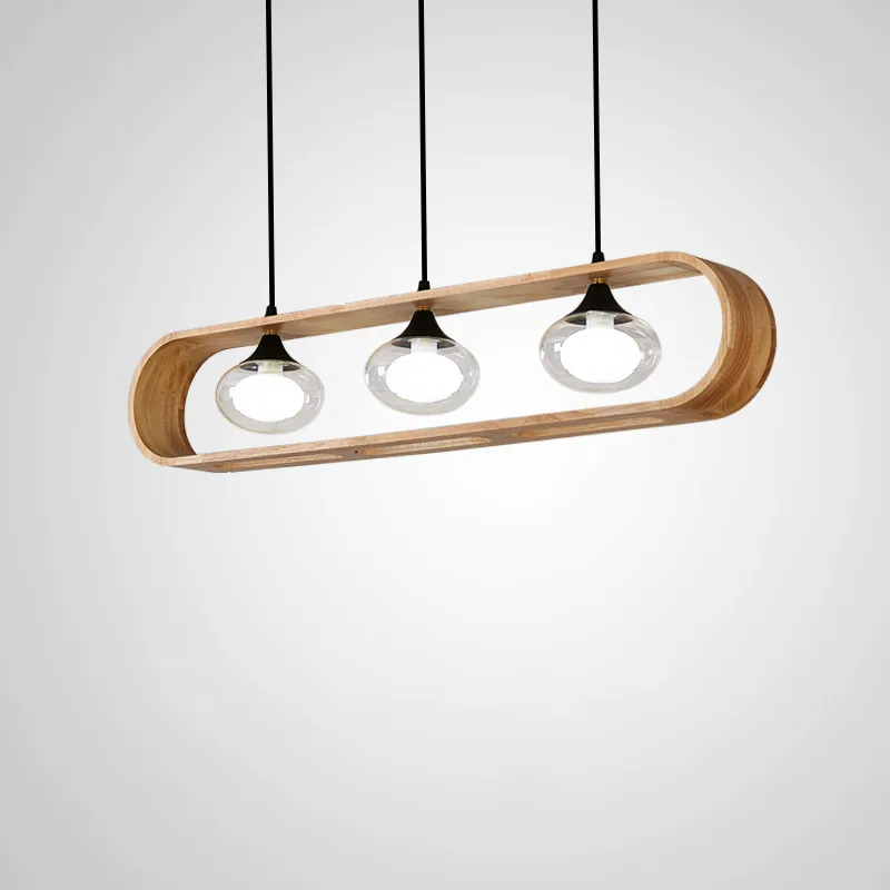 

Лампа для столовой в скандинавском стиле, бытовая, из цельного дерева, mensal droplight, стилист, маленькая семейная модель, современная настольная ...