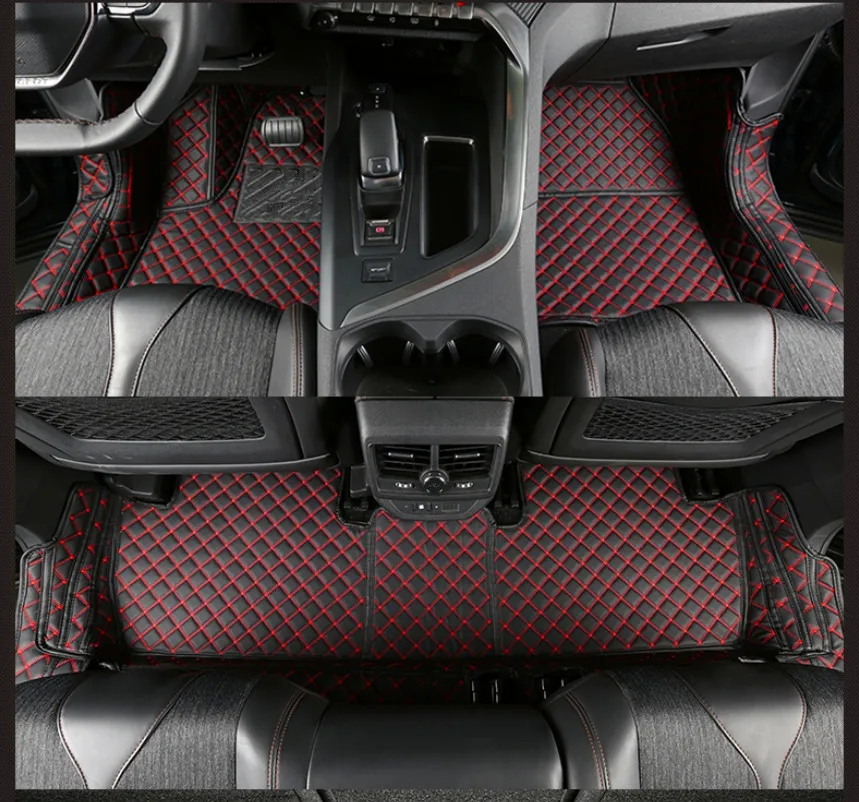 Хорошее качество! Полный комплект автомобильных ковриков для Peugeot 5008 7 мест 2022-2017