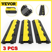 vevor 3pcs cable cover cord hose protective ramp heavy duty wire extension cord garden water hose driveway rubber speed bump