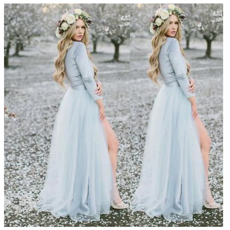 

Hi Shy Bride New Simple Wedding Dress Backless Sleeveless Design Chiffon Lace Bride Dresses Princess Dress Plus Size Tailor-made