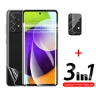 Гидрогелевая пленка 3 в 1 для передней и задней камеры Samsung Galaxy A52, A51, A52s, A50, A50s, 5G 6,5 дюйма, защита экрана, Защитный Объектив A525 F M