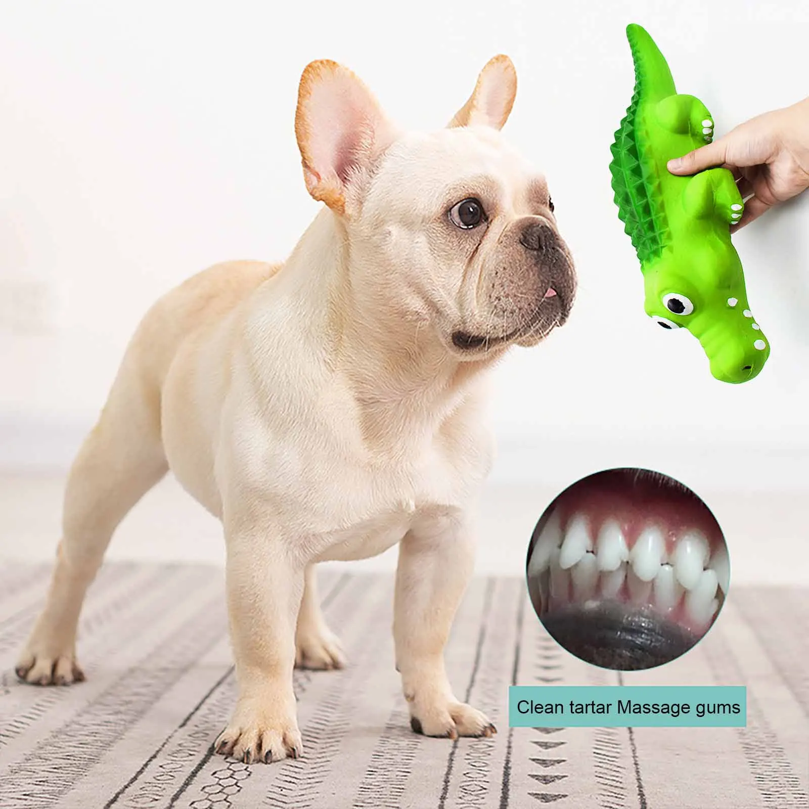 Игрушка для собак крокодиловая пищалка-Мягкая натуральная резина (латекс) щенков