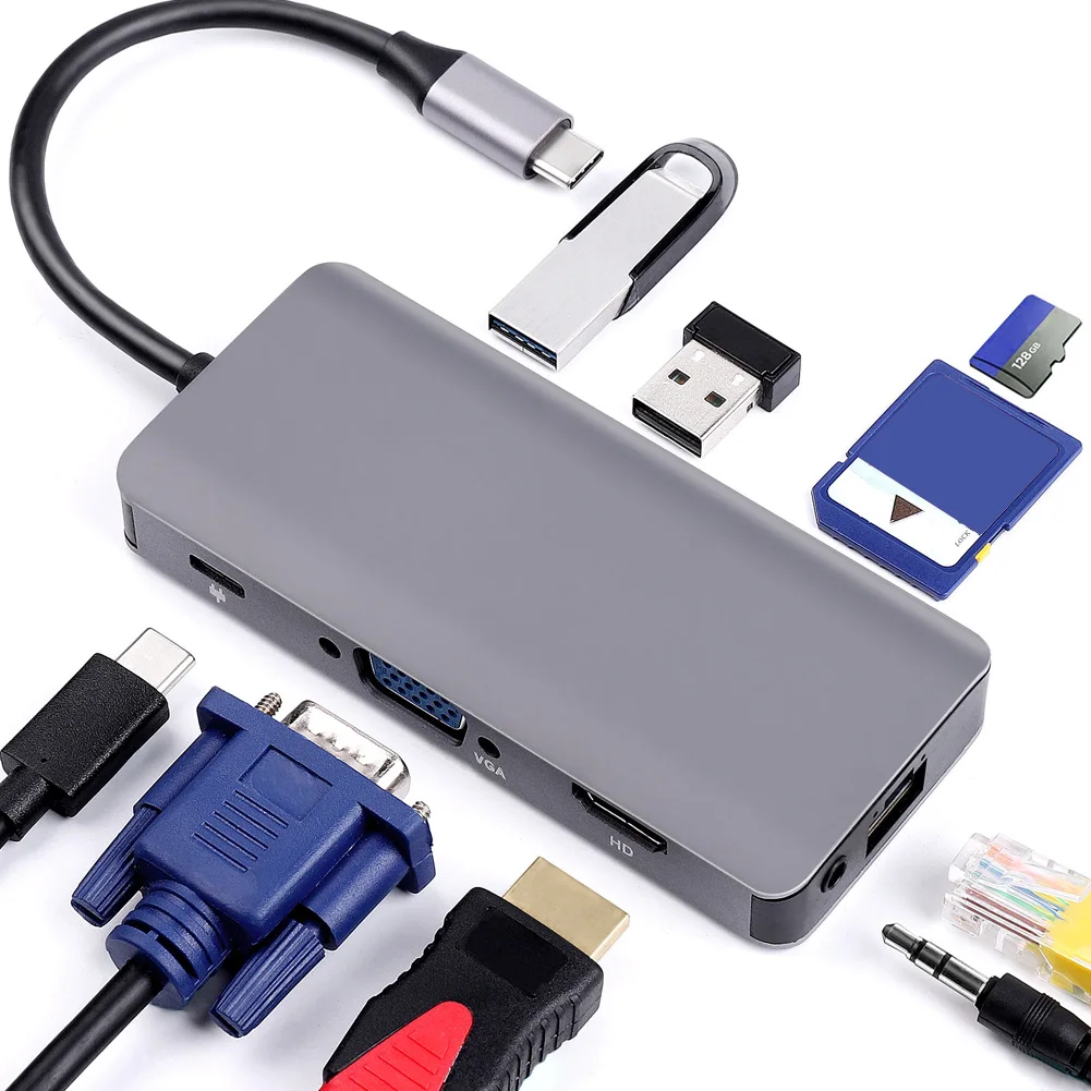 Разветвитель 7 в 1 для USB 3 0 HDMI SD TF|USB-хабы| |