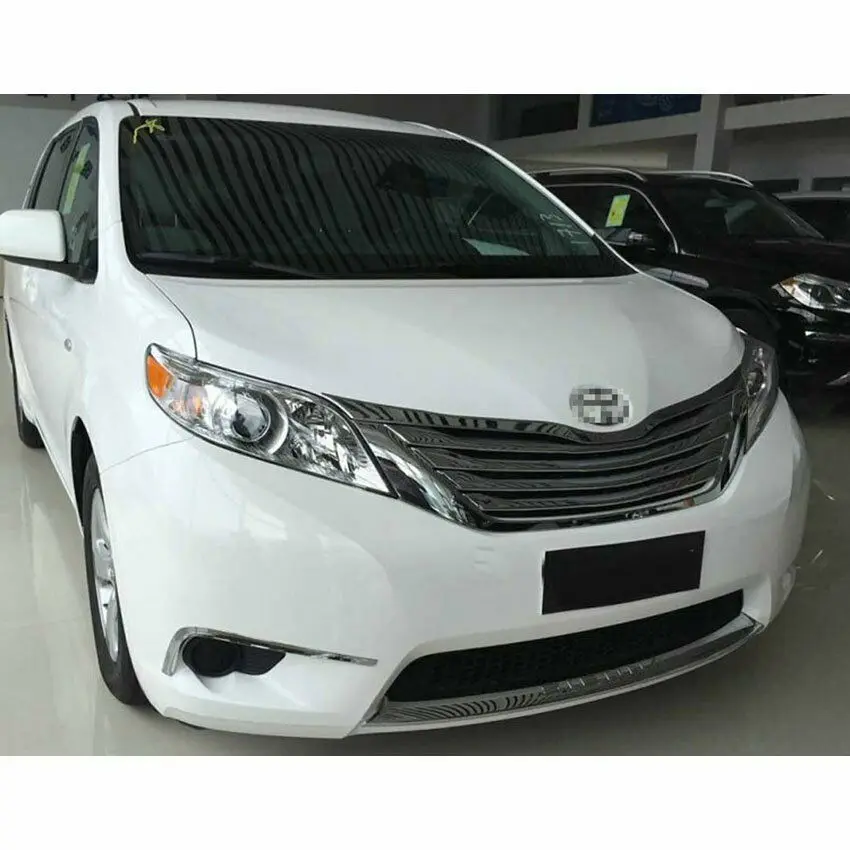 

For Toyota Sienna 2015-2017 5PCS Car Chrome Front Grill Grille Cover Trim Trims