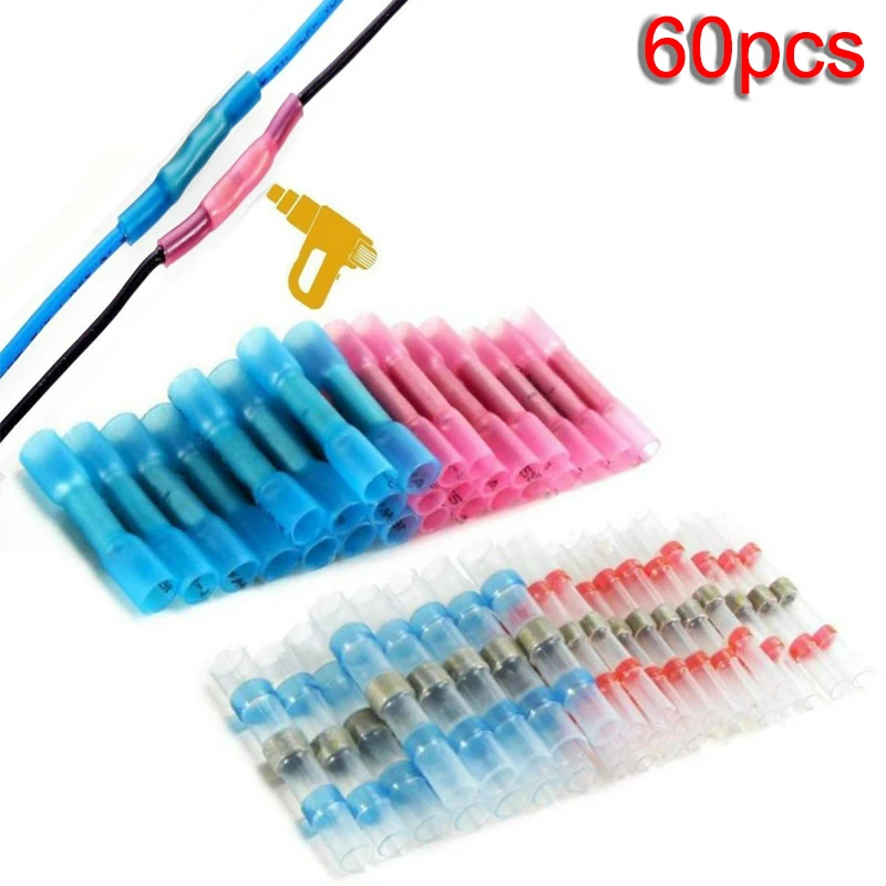 

Butt Heat Shrink Connectors Solder Wire Terminals Waterproof PE Welding