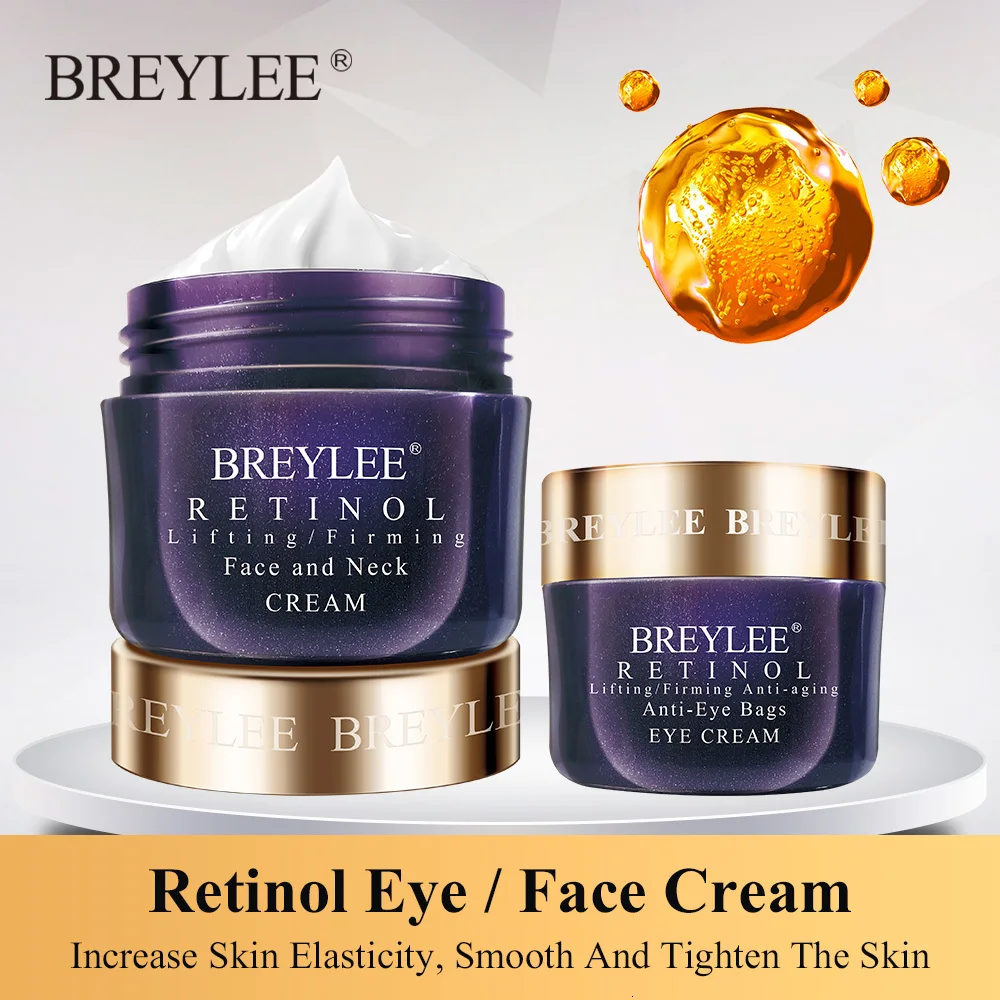 BREYLEE Retinol отбеливающий крем для лица глаз подтягивающий укрепляющий против