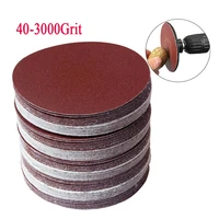 5 25pcs 5075100150200mm sanding discs hook loop sandpaper abrasive sand sheets 40320600 8001000120015003000grit