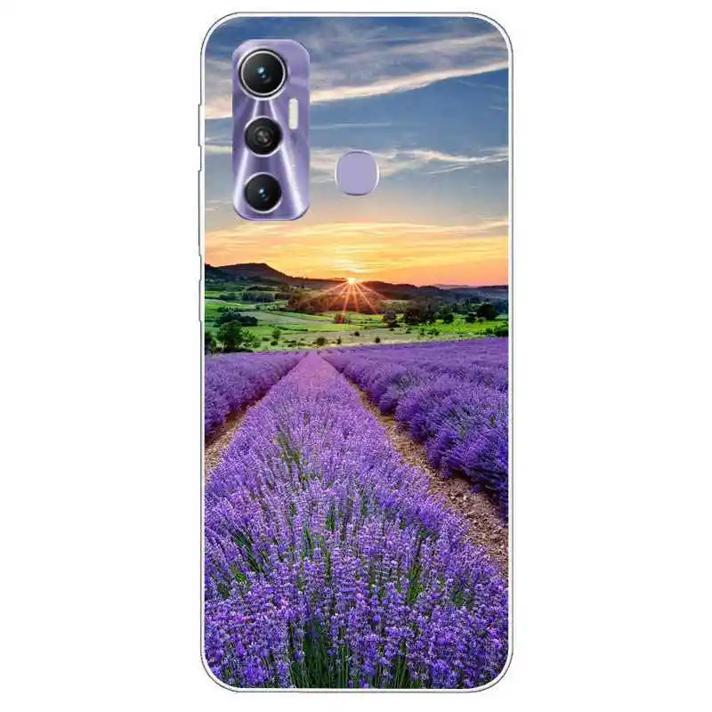 for infinix hot 11 case bumper silicone tpu soft phone cover for infinix hot 11 hot11 x662 cases fundas cartoon pretty floral free global shipping