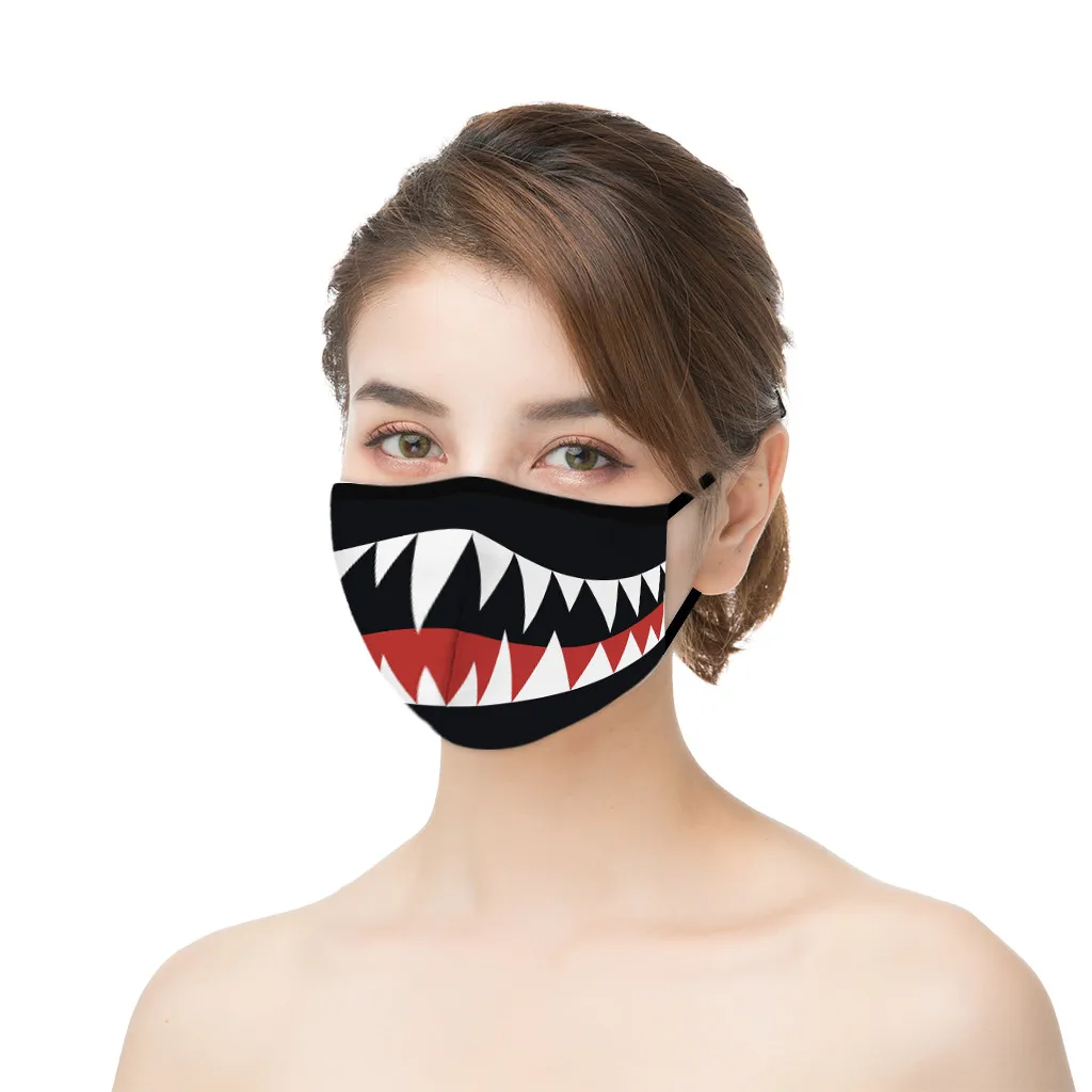 

2020 Fashion Printed Breathable Face mask Milk Shreds Windproof Reusable Washable Unisex Mask 3PCS mondkapjes herbruikbaar A50