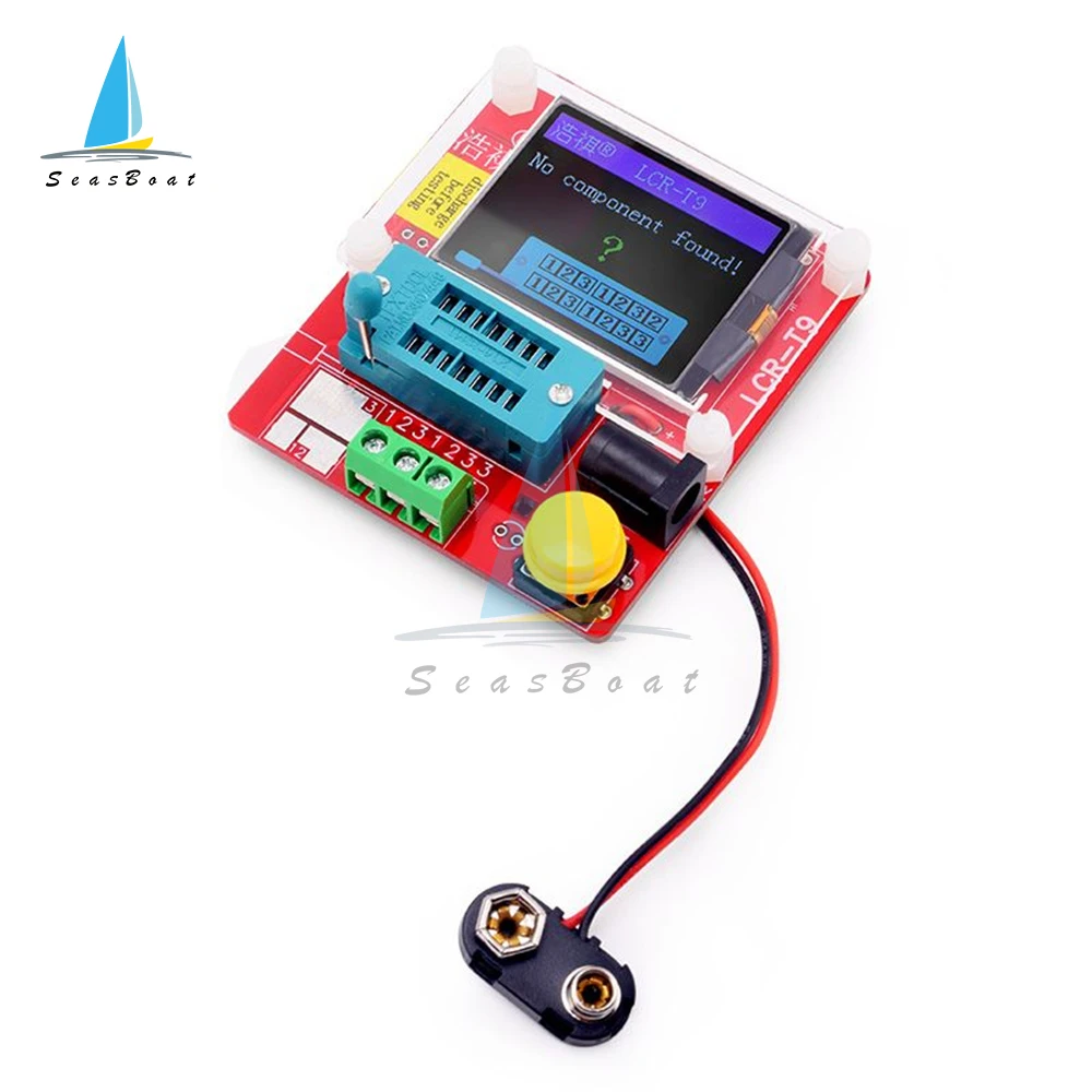 

ESR Meter LCR-T9 Transistor Tester TFT Graphic Display Diode Resistance Capacitance Inductance PNP/NPN LCR Tester