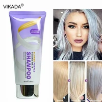 blonde purple hair bleaching shampoo for silver ash gray removes yellow brassy tones blonde bleached hair shampoo hair dye 100ml