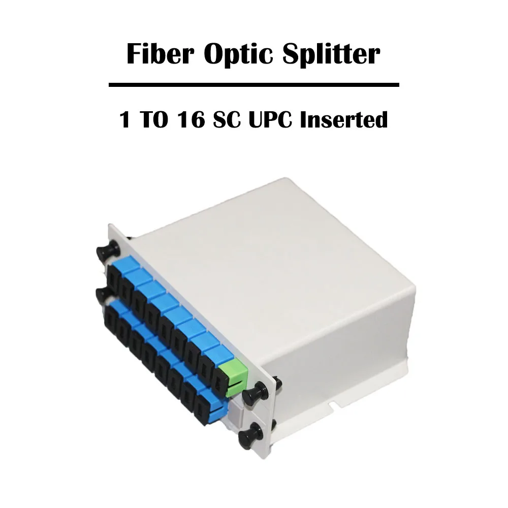 1 до 16 SC UPC/SC APC SM вставляемый волоконный сплиттер 1x16 одиночный режим для