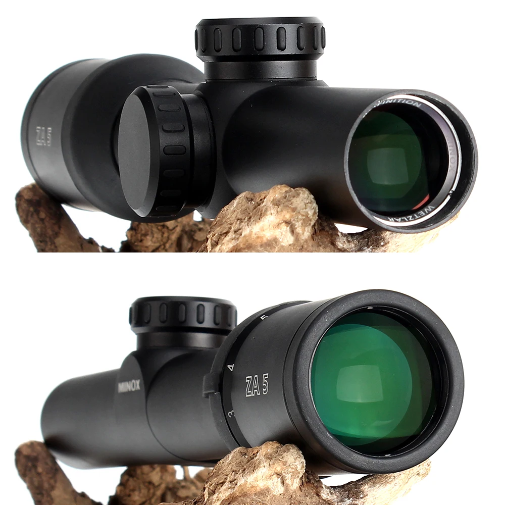 Охота MINOX ZA 5 HD 1,2-6X24 BDC 800 сетка компактный прицел длинный глаз рельеф тактический оптический прицел оптические прицелы