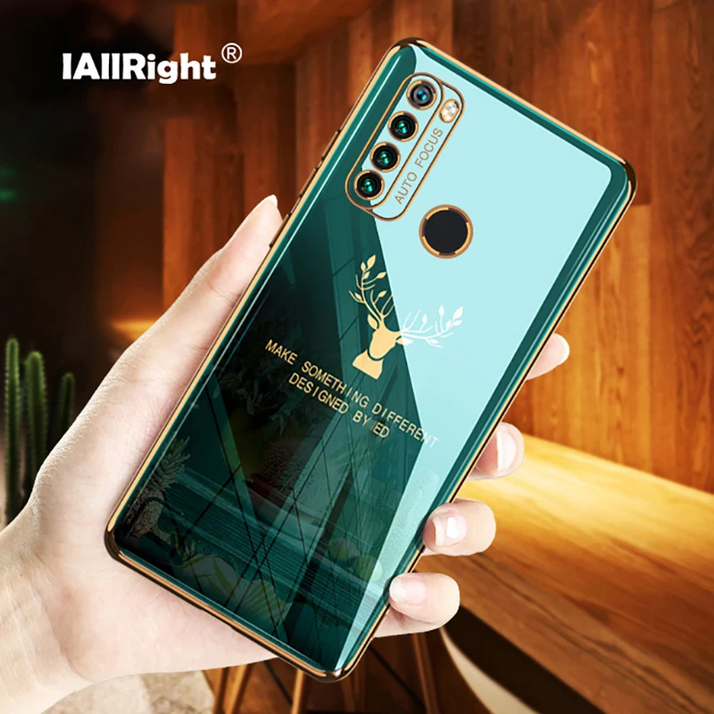 

Luxury Electroplating Case For Xiaomi Redmi Note 8 / 8 Pro Cover Soft Silicone TPU Deer Phone Bags Coque Funda Capa