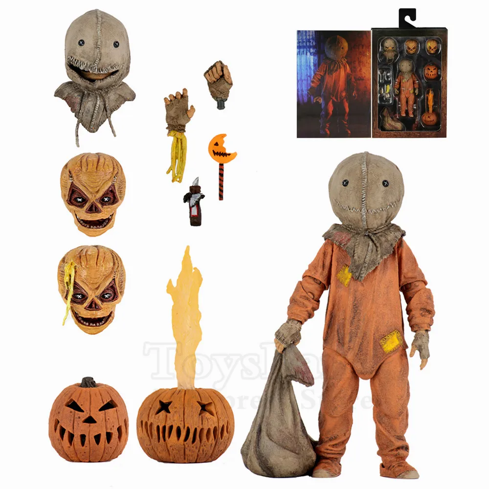 Trick R Treat Sam 7 &quotмасштаб Ultimate Deluxe фигурка светодиодный фонарь 2007 классический фильм