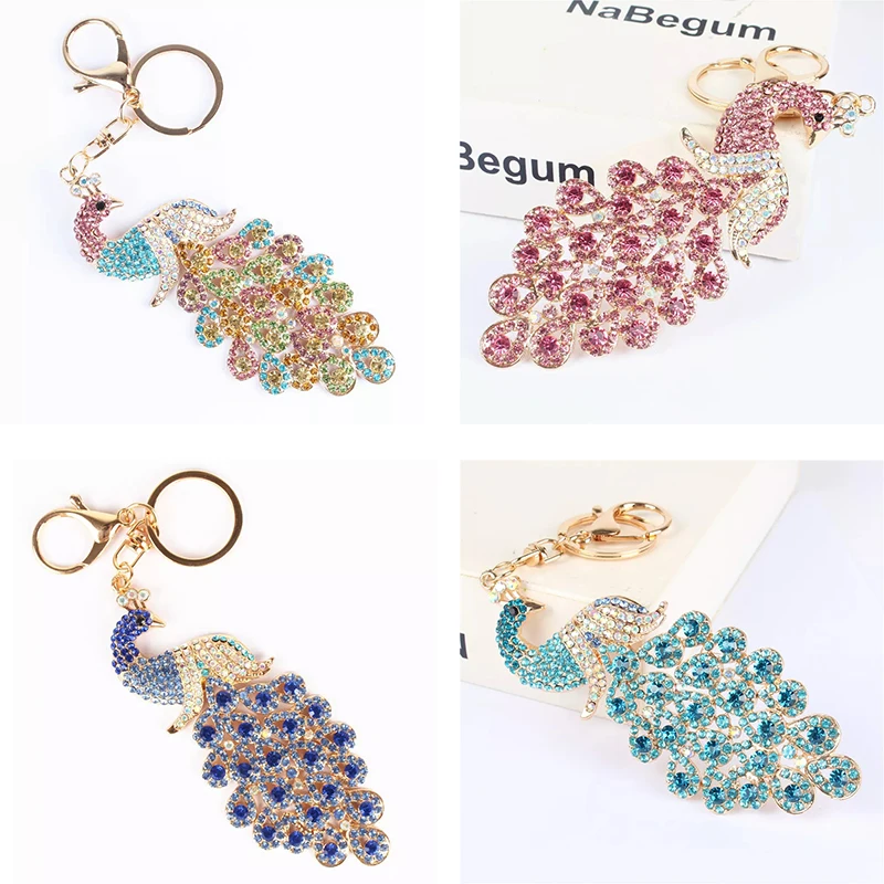 MANHUI новый 5D DIY алмазная живопись брелок мода мультфильм милый павлин ручная