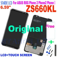6 59 original lcd for asus rog phone 2 phone2 phone%e2%85%b1 zs660kl lcd display touch screen digitizer assembly for asus zs660kl lcd