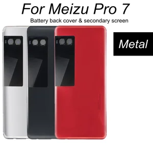 for meizu pro 7 pro7 back battery cover housing door rear case with camera fame and lens free global shipping