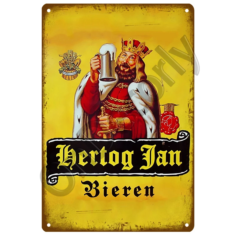 

Leffe Hertog Jan Plaque Metal Vintage Tin Sign Shabby Chic Decor Metal Sign Vintage Bar Decoration Metal Poster Metal Plate