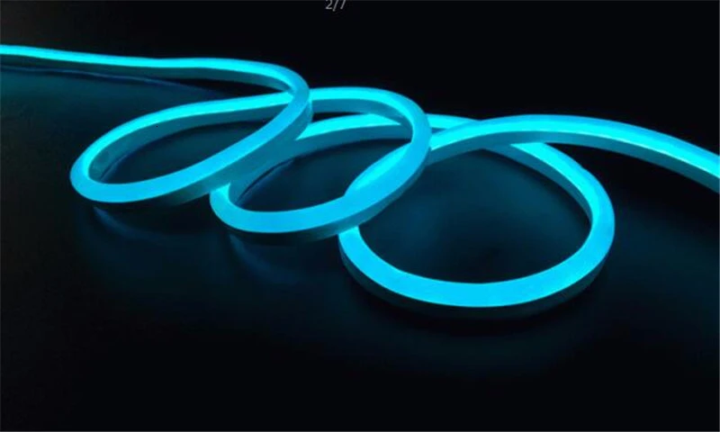 Светодиодная лента 100 м Rgb Неоновая Гибкая 10*20 мм 120 светодиодов/м 2835 Smd