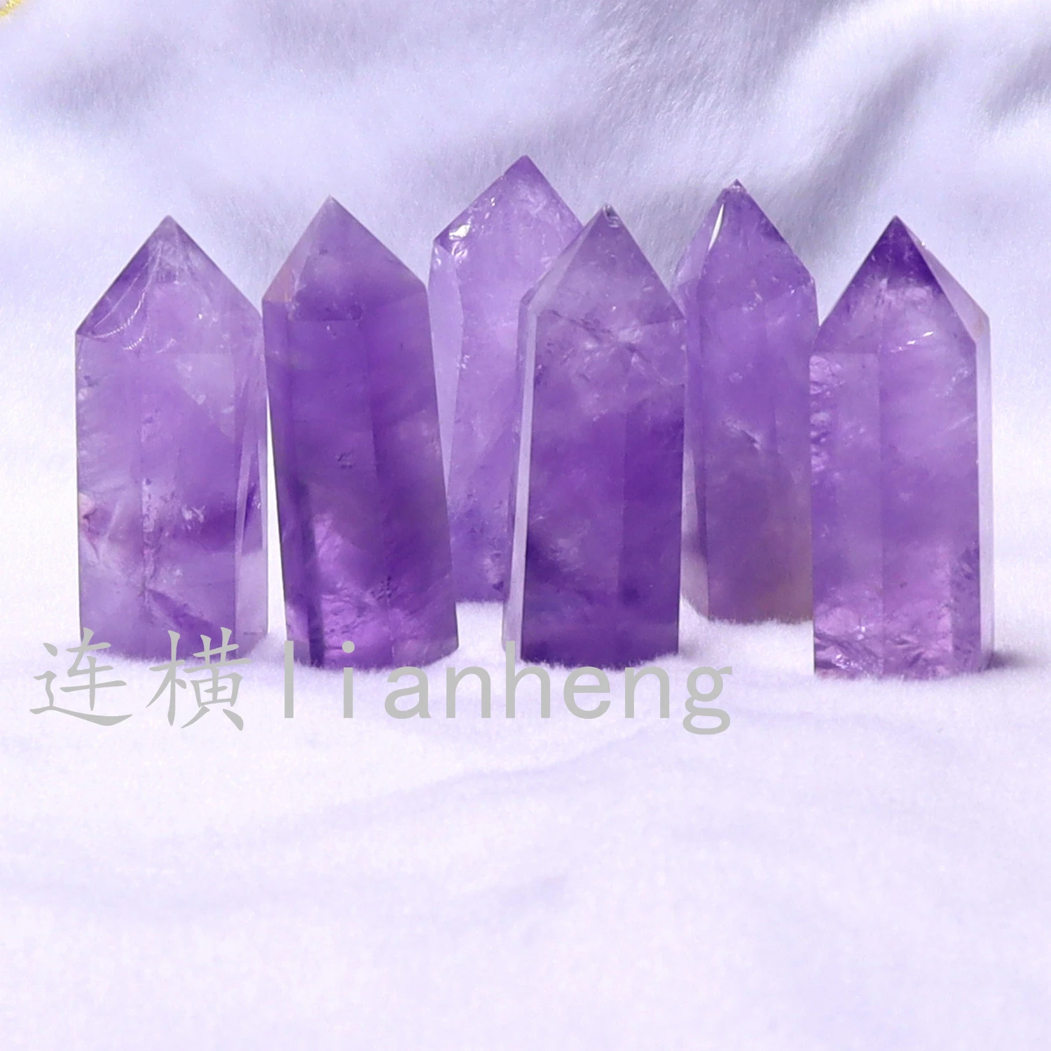 53-57 мм натуральный ручной резной аметист столб энергетический камень для продажи