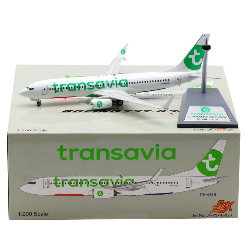 

1:200 масштаб B737-800 PH-HXB модели самолетов Transavia авиакомпаний сплава модели самолетов Коллекционная модель сувенирные украшения
