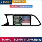 CarPlay 4G LTE для Seat Leon 3 2012-2020 Android 10 автомобильный радиоприемник, мультимедийный плеер, IPS экран, навигация, GPS 2 Din Авторадио