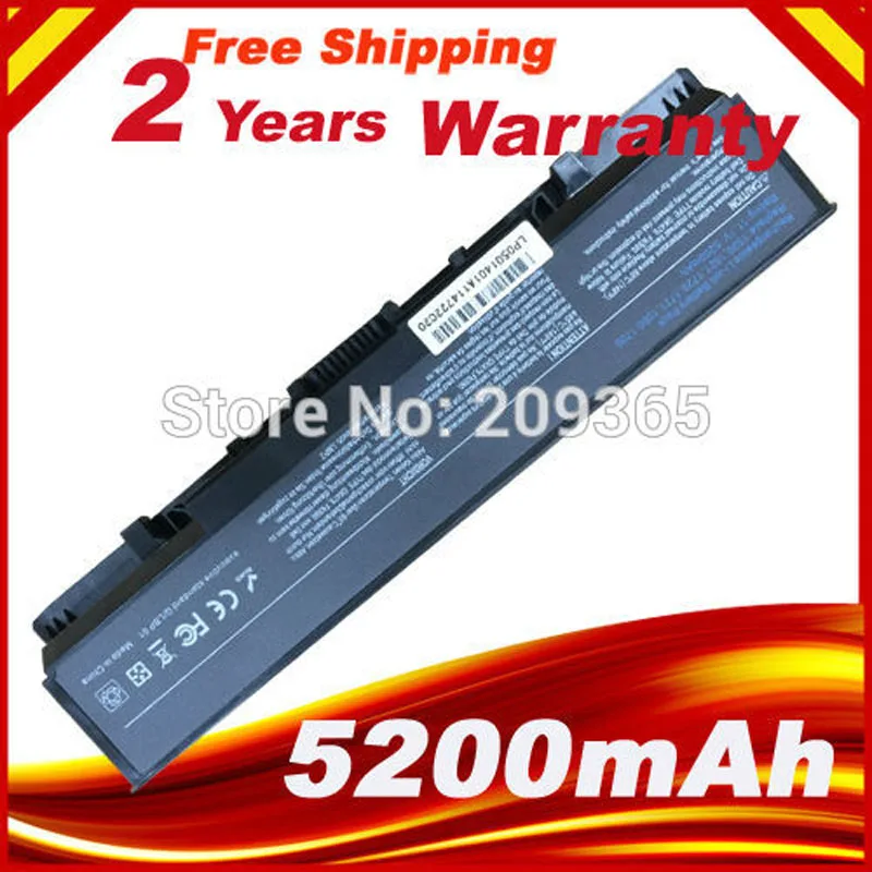 Аккумулятор HSW 5200 мАч для DELL Inspiron 1520 1521 1720 Vostro 1500 1700 312-1721 312-0504 312-0575 312-0576 312-0590