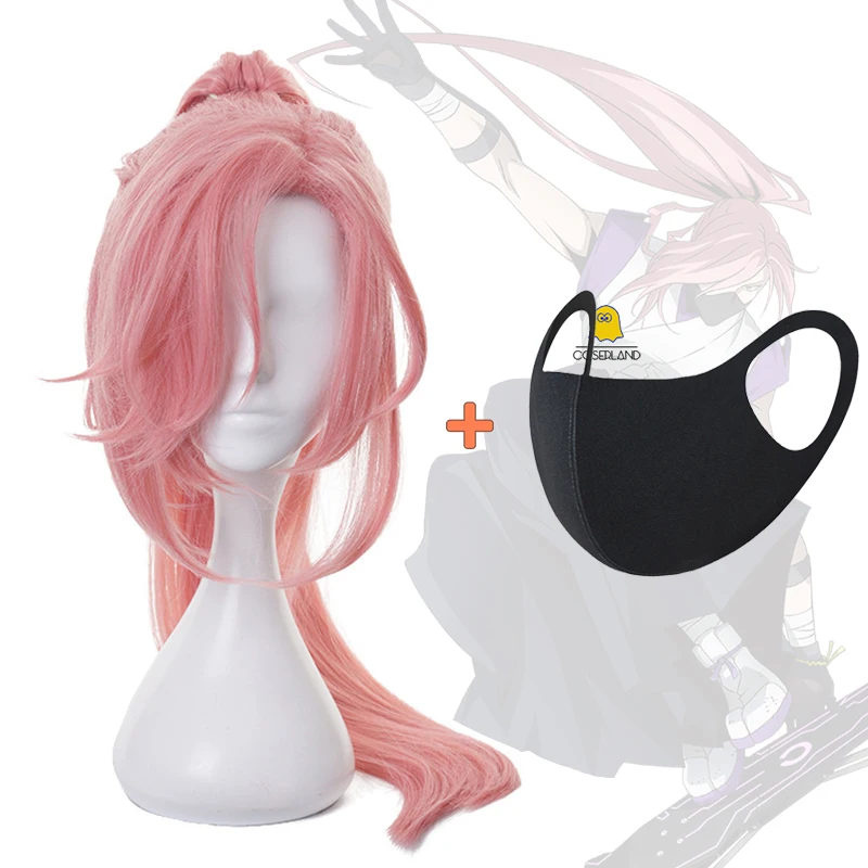 

Anime SK8 the Infinity Cherry Blossom Cosplay Wig Sk8 Kaoru Sakurayashiki Pink Sakura Colored Hair Halloween Party Long Pink Wig