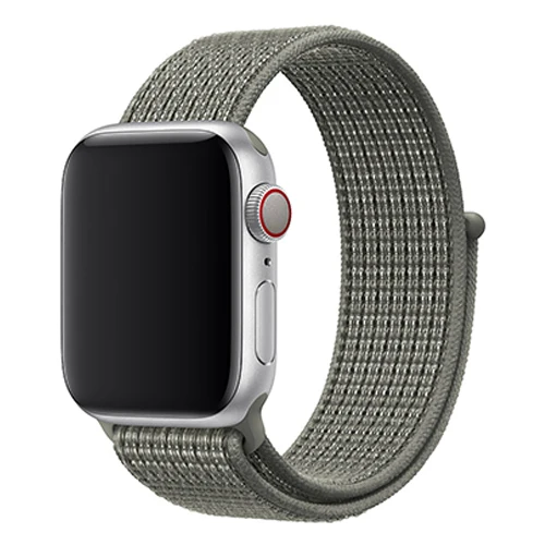 Spruce Fog Ремешок для наручных часов Apple Watch Series 5/4/3/2/1 38 мм 42 мм нейлон дышащий сменный ремешок Спортивные петли для наручных часов Apple Watch, версии 44 мм 40 мм - Цвет ремешка: Spruce Fog