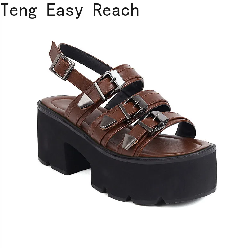 

Women Sandals High Heels Platform Slingback Ladies Sandals Peep Toe Summer Ankle Strap Back Strap Block Heel Shoes