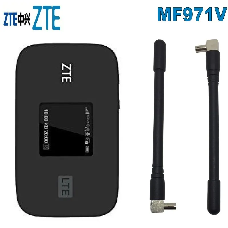 Оригинальная разблокировка 300 Мбит/с ZTE MF971V Cat6 WiFi роутер 4G LTE с B1/2/3/4/5/7/8/17/12/20/28 TDD B38/40