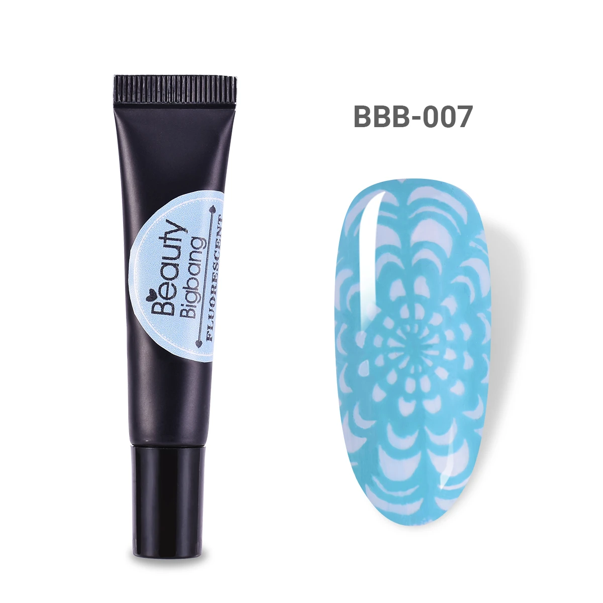 7A Beautybigbang 8 мл неоновый штамповочный Гель-лак флуоресцентный замачивающийся цветной лак светится в темноте для УФ-светильник для дизайна ногтей полигель - Цвет: 7A