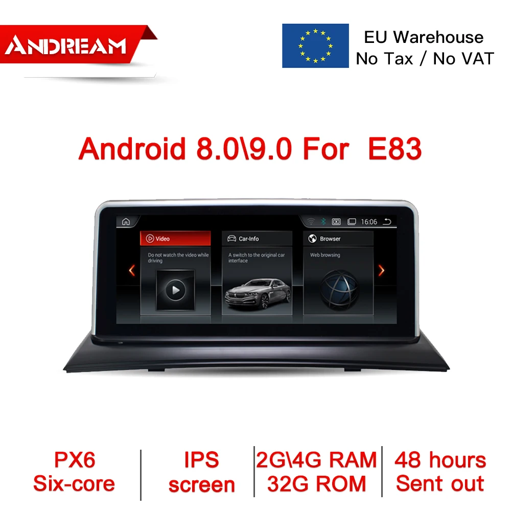 Android 8 0 PX6 6 Core 2 Гб ram автомобильный gps-навигатор мультимедийный плеер головное