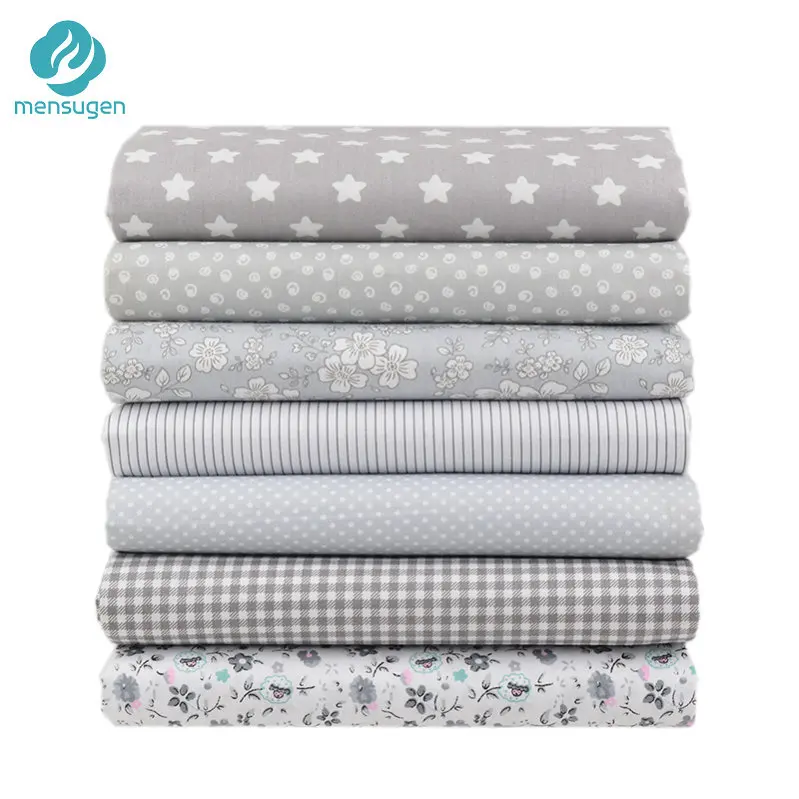 7pcs 20cmx25cm 20 см x 25 см и 25 см x 25 см хлопчатобумажная ткань с принтом для шитья стеганые ткани для лоскутного рукоделия ручной работы - Цвет: 7pcs 20cmx25cm