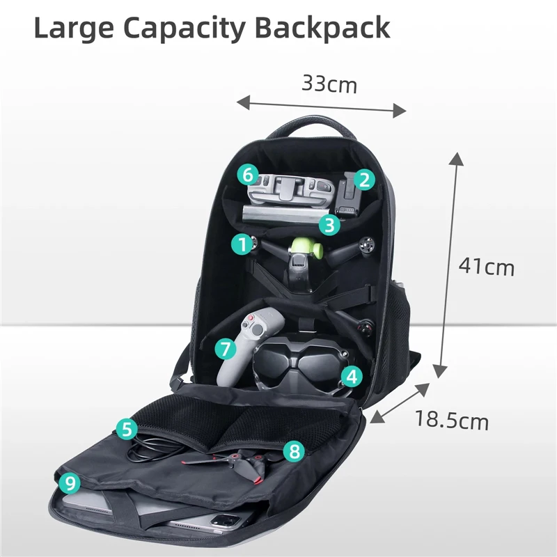 sunnylife drone backpack shoulder case outdoor storage bag for dji fv b199 sds combo glasses drones box package free global shipping