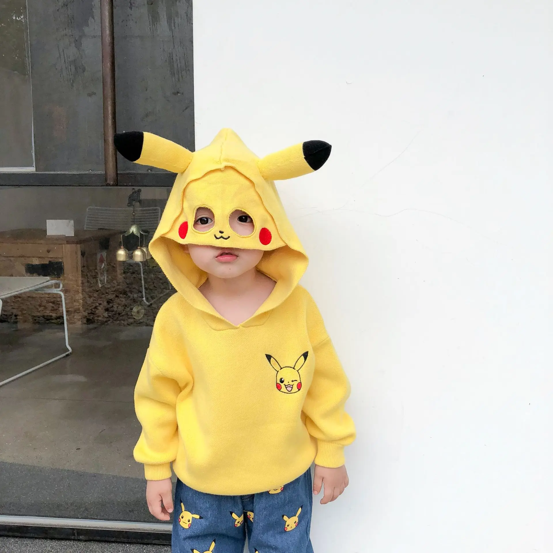 Tonytaobaby Autumn and Winter Clothes New Boys and Girls Children's Wear Children's Hooded Sweater Cartoon Cute