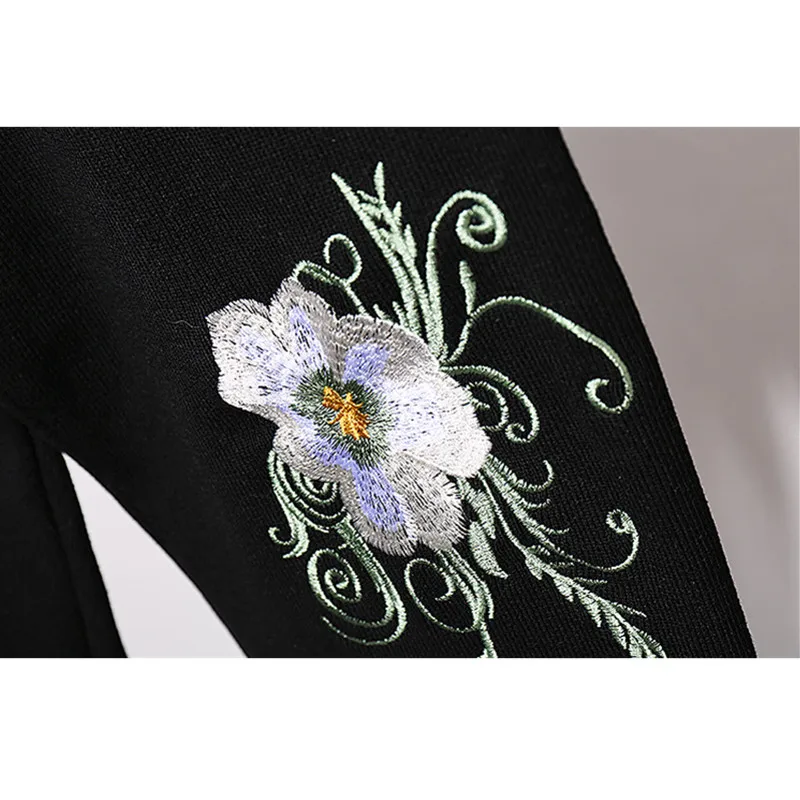 Весенне-осенний вязаный комплект Женский Повседневный длинный брючный костюм с