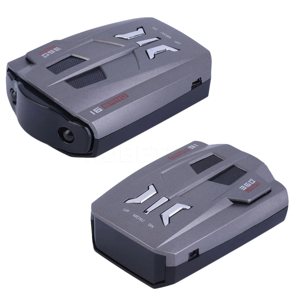 2019 автомобильный радар детектор скорости V9 360 градусов с голосовым оповещением 16