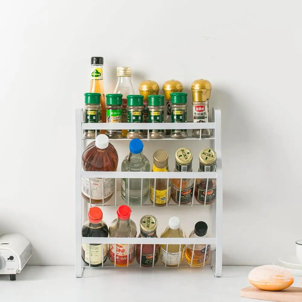 3-слойная металлическая Бытовая многослойная стойка для специй | Дом и сад
